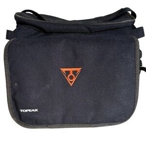 REI Topeak Black Canvas Bike Bicycle Handlebar Carrier Storage Basket NWOT
